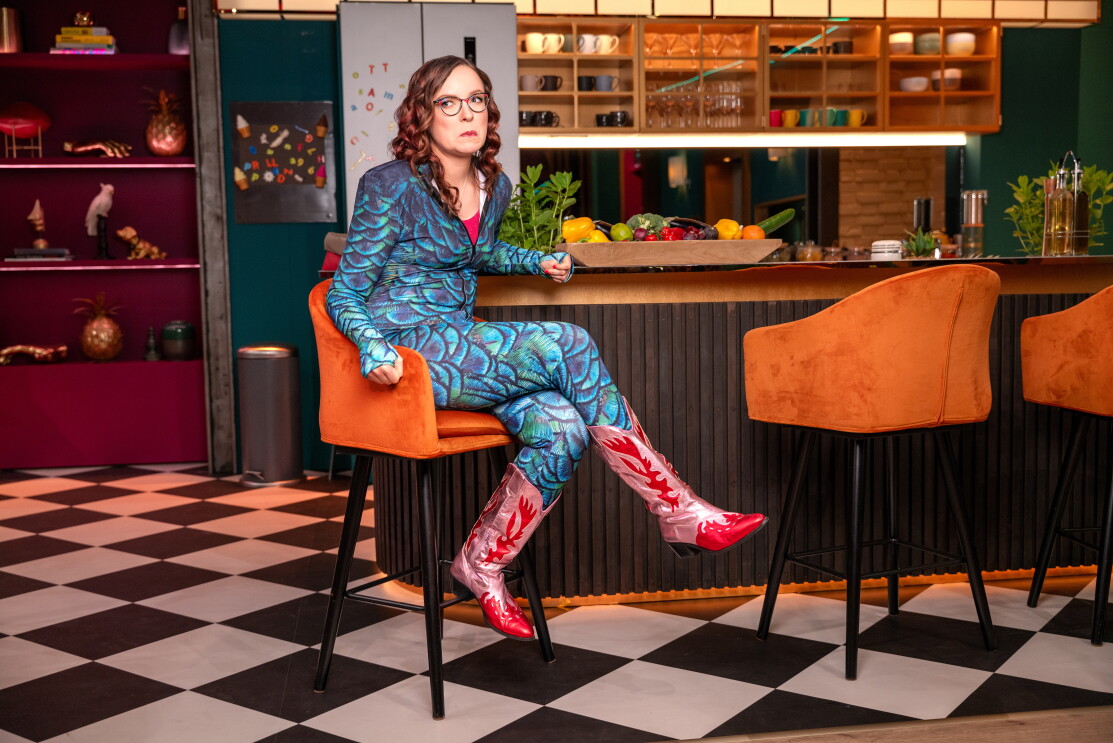 Helene Bockhorst am Set von LOL Staffel 6.