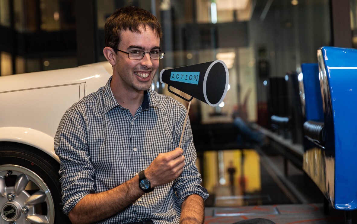 Amazonians working in the Prime Video development centre in London: Sven Thomas, Kam Chaggar, Silvia Dobrota and Andy Jack