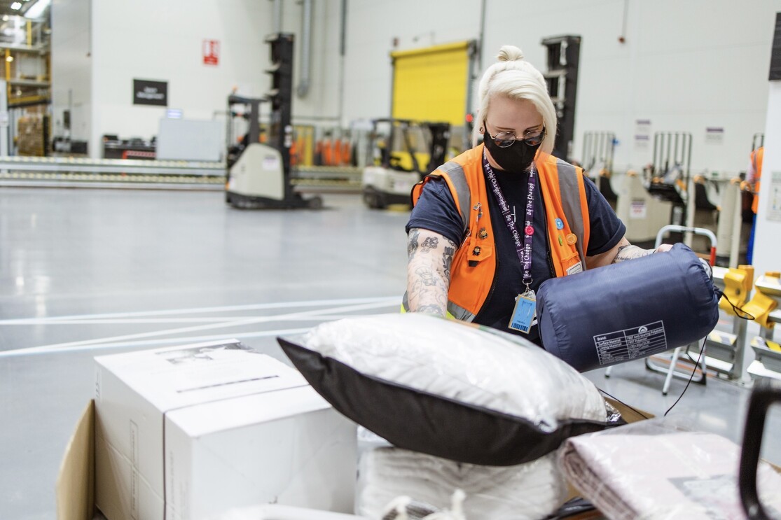 Image from the Slovakia hub Amazon set up to support Ukraine refugees