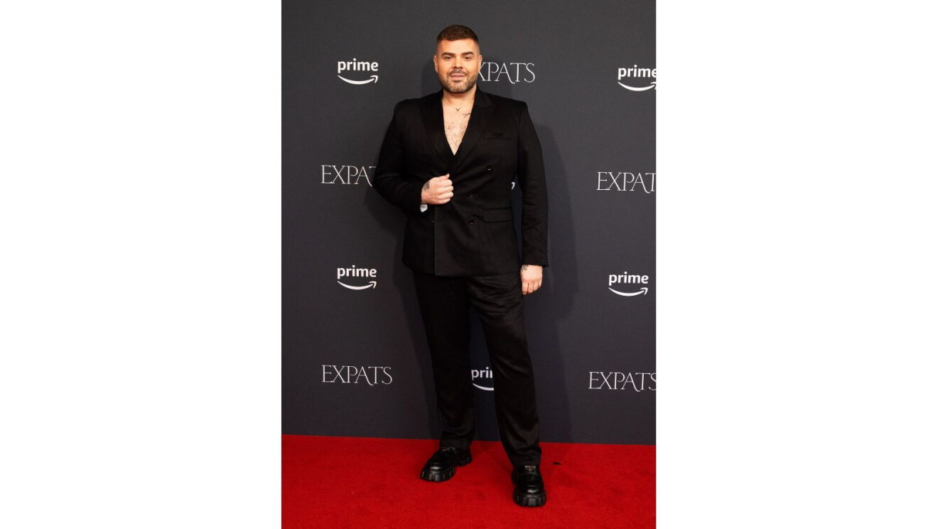 Justin Hill on the red carpet at Prime Video's special Sydney screening of Expats.