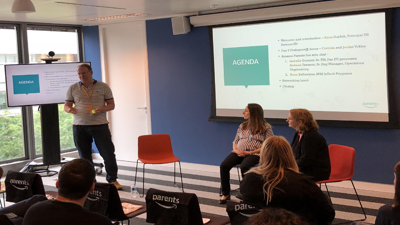 Amazonionas gathered for to learn more about the parents benefits at Amazon