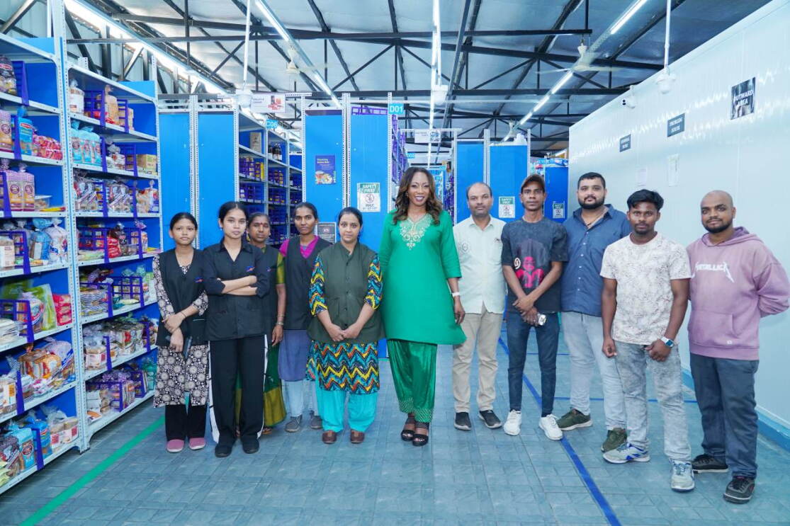 Tonya White Hallett at an Amazon Now micro-fulfilment centre