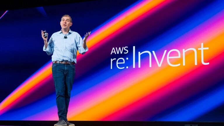 Matt Garman, AWS CEO on stage at re:Invent 2024