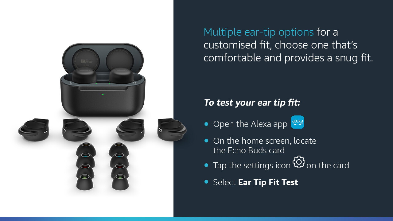 Select ear-tips that fit.