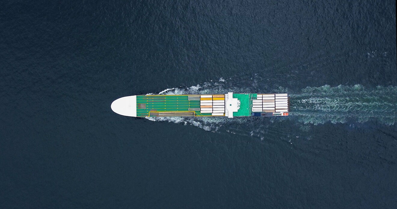A shipment crossing the European seas.