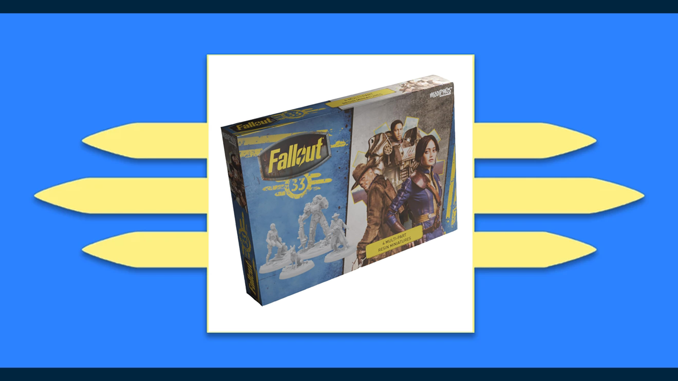 A box of Fallout resin miniatuires