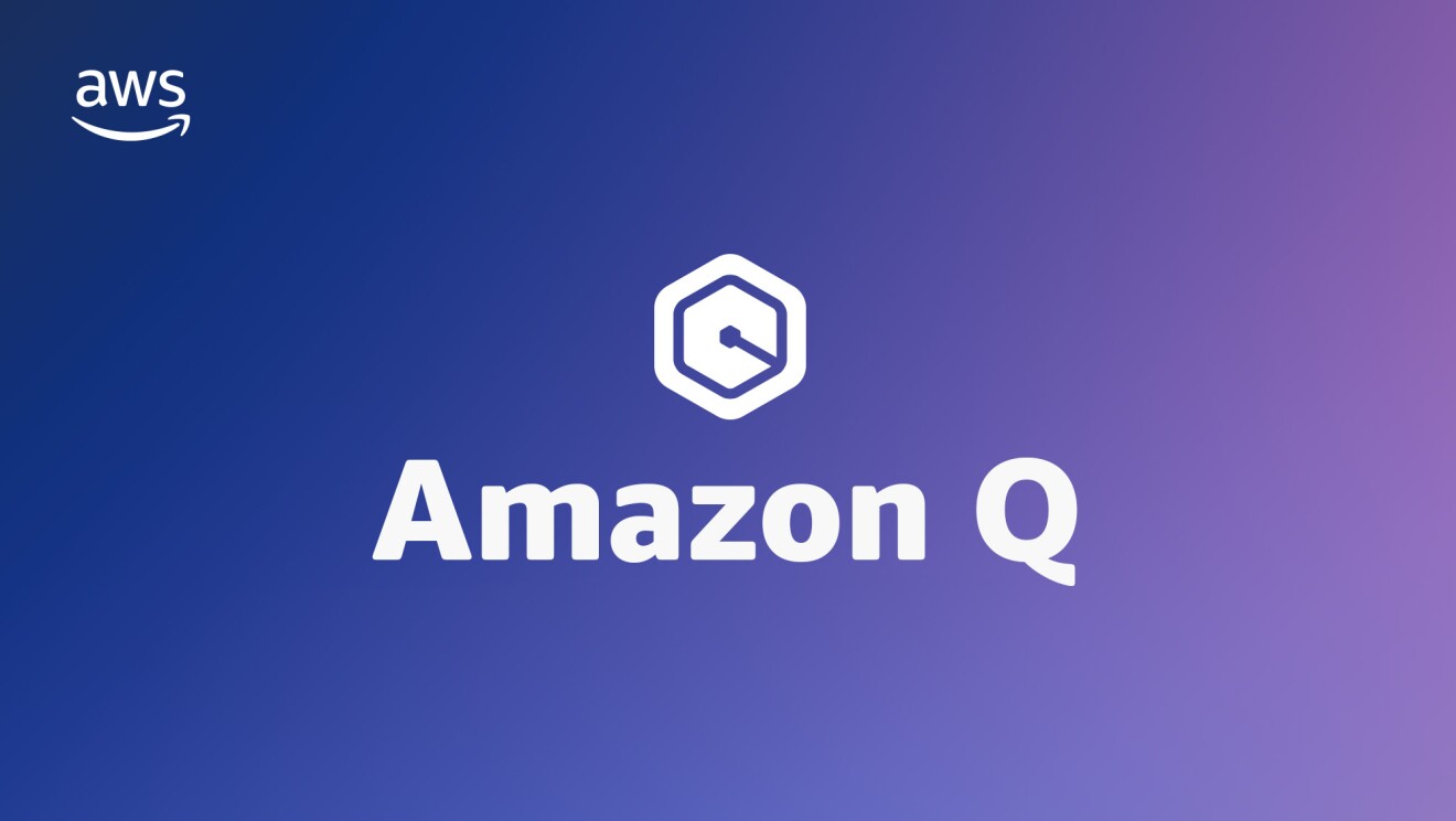 Logo de Amazon Q y de AWS.