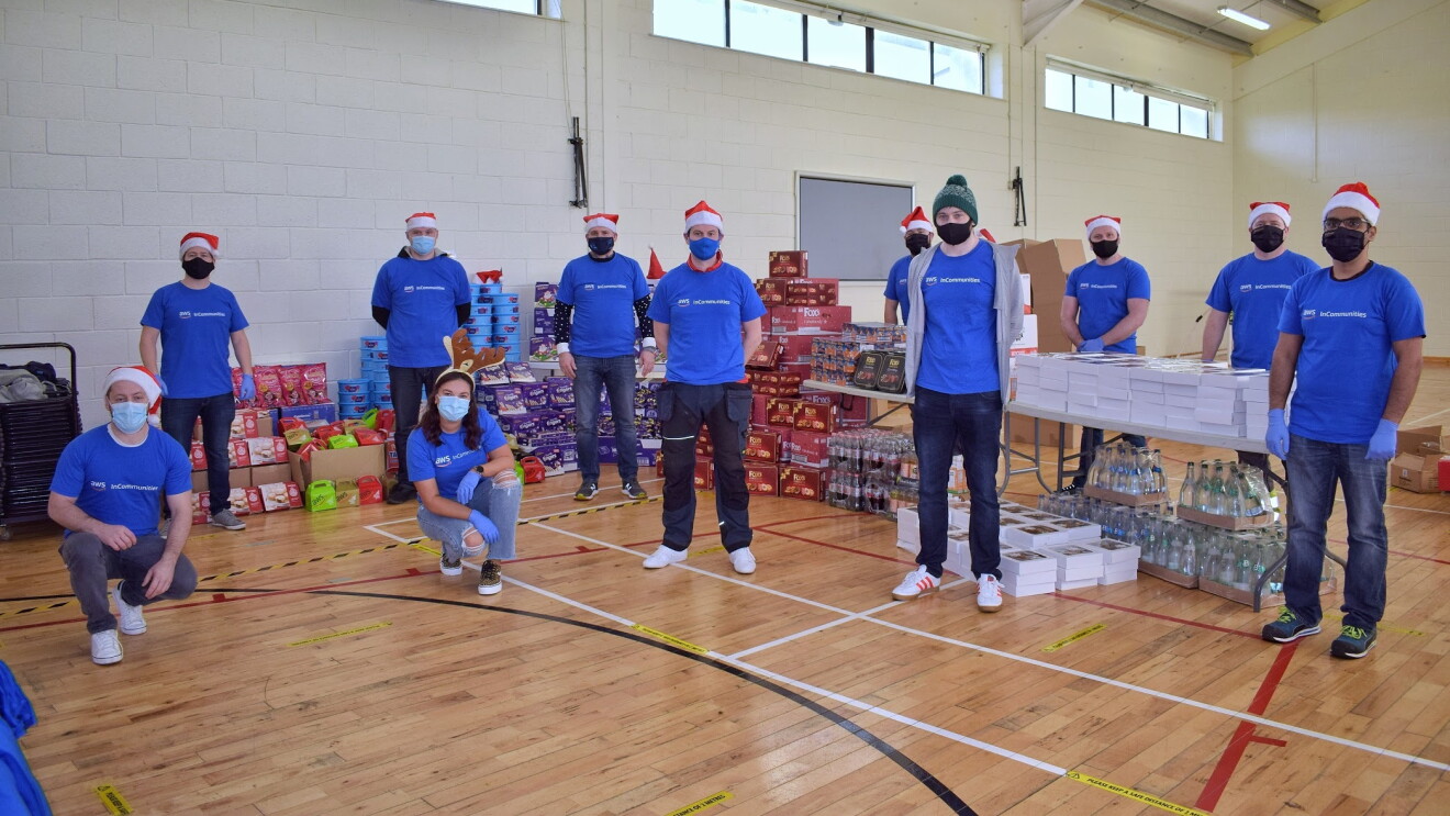 Volunteers for AWS InCommunities, Dublin Ireland