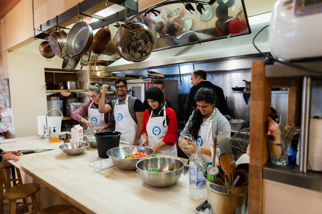 Students participated in an Iron Chef challenge