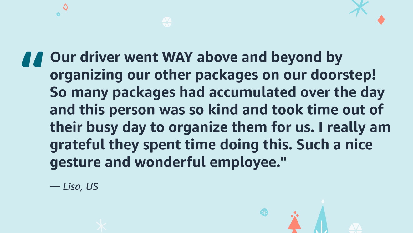 A quote from an Amazon customer.