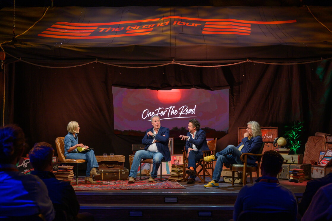 Jeremy Clarkson, Richard Hammond, and James May attend The Grand Tour: One for The Road premiere