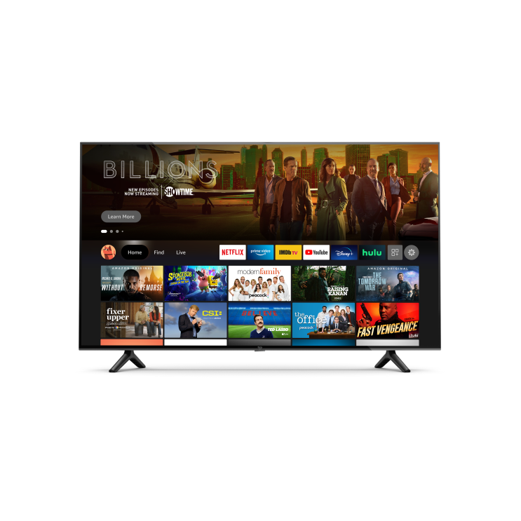 A Fire TV smart TV displaying a Netflix menu.