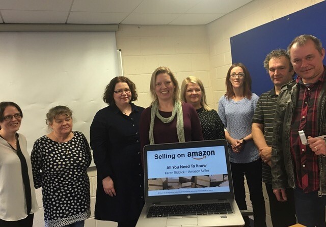 Karen Riddick and the ‘Selling on Amazon’ group workshop attendees, 7th November 2019