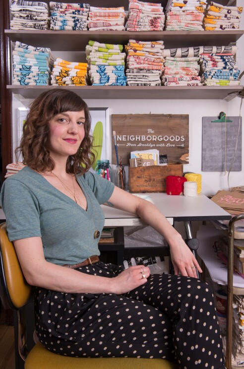 Handmade small business seller on Amazon smiling at the camera