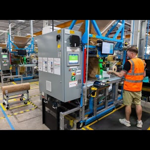 Amazon’s new automated packaging machines create paper bags that are made to measure every time
