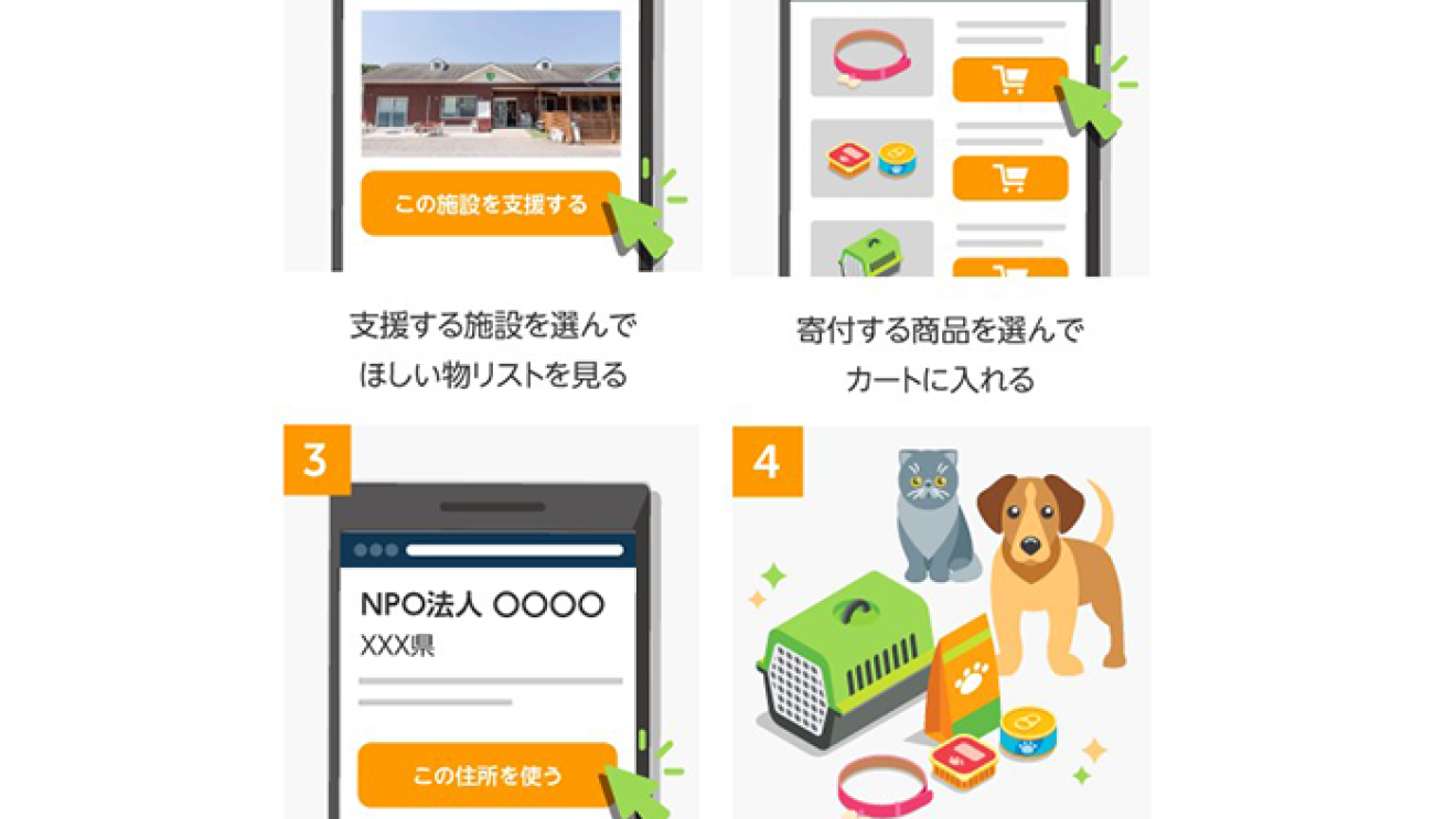 保護施設で暮らす犬猫を「ほしい物リスト」で支援