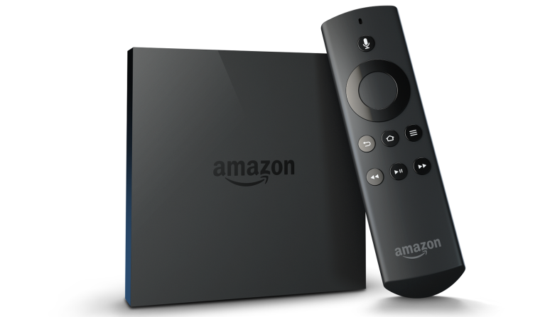 An image that displays a Fire TV remote control and Fire TV Cube.