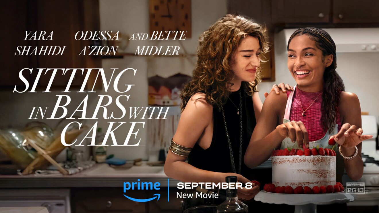 An image of the Amazon original movie "Sitting In Bars With Cake." 