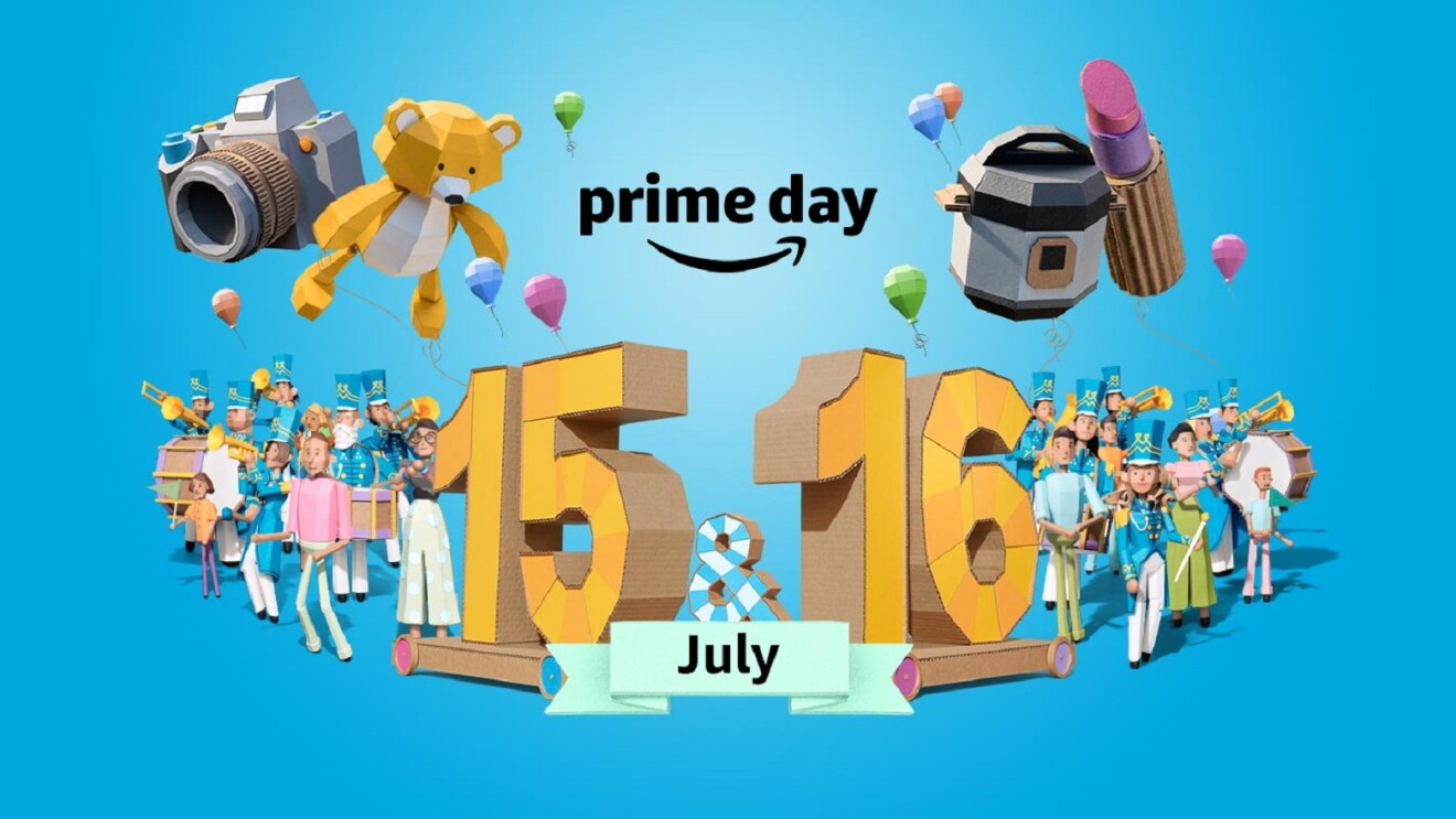 A stylised image celebrating Amazon Prime Day across July 15 and 16