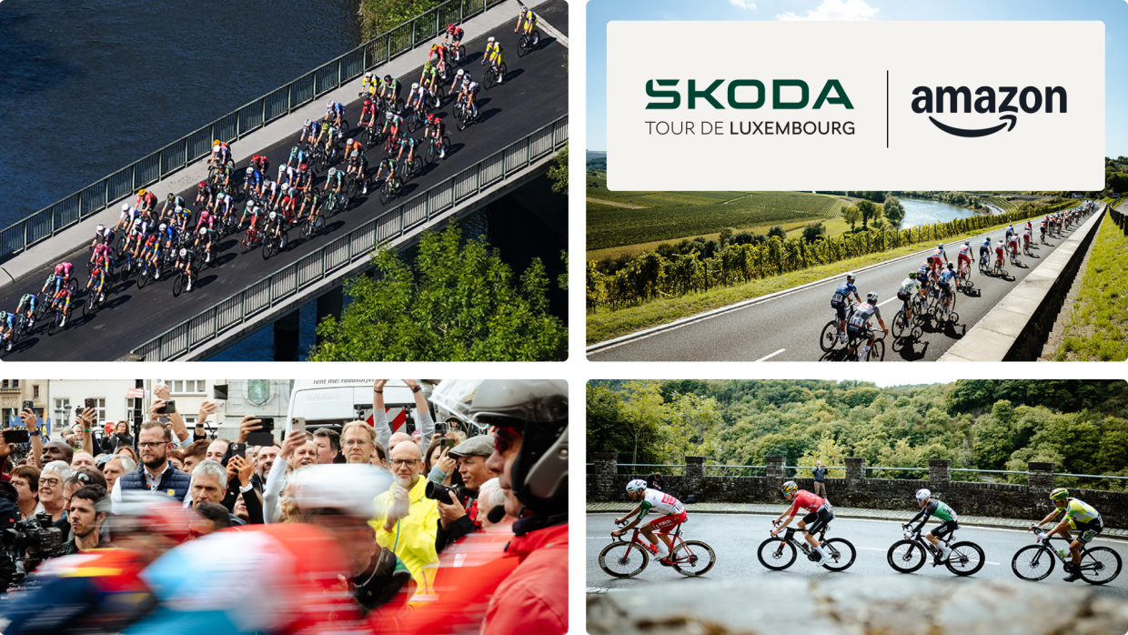 Cyclists on the Tour de Luxembourg. 