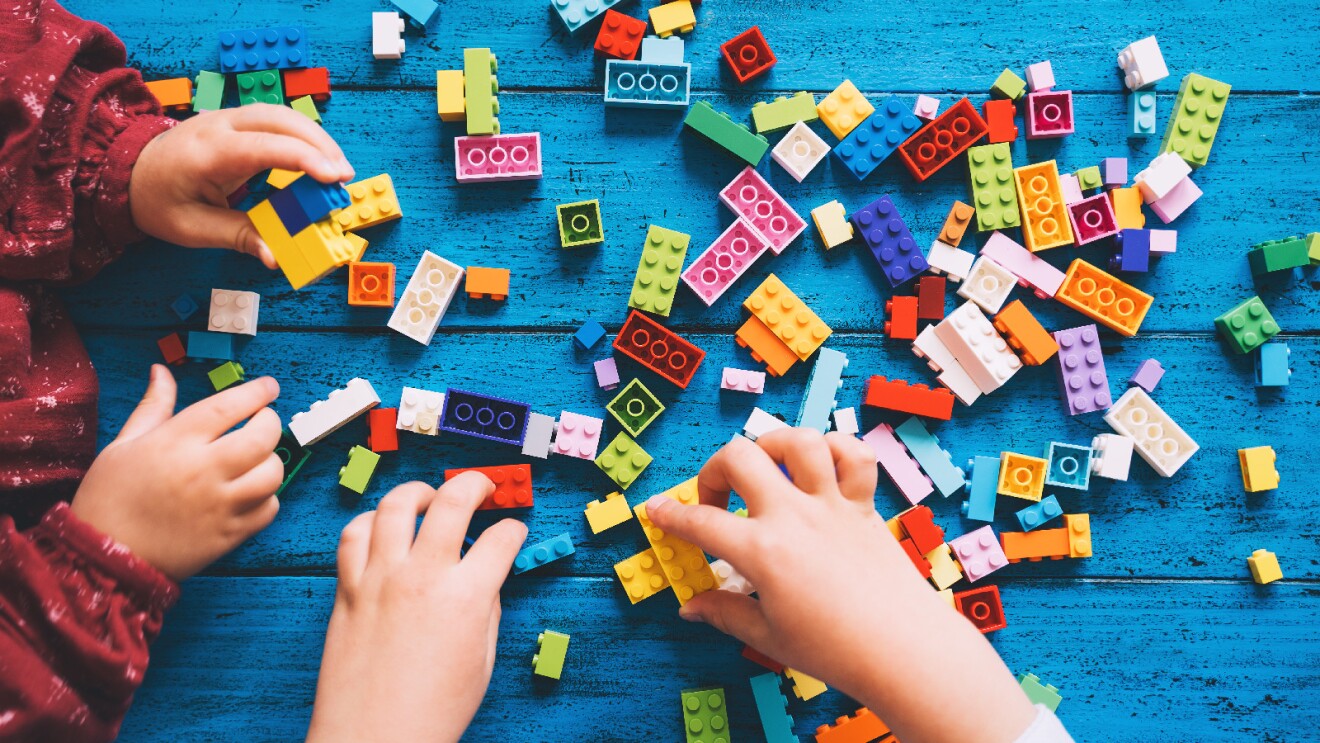 Prime Day 2023 live blog best deals: overhead image of an assortment of LEGO pieces.