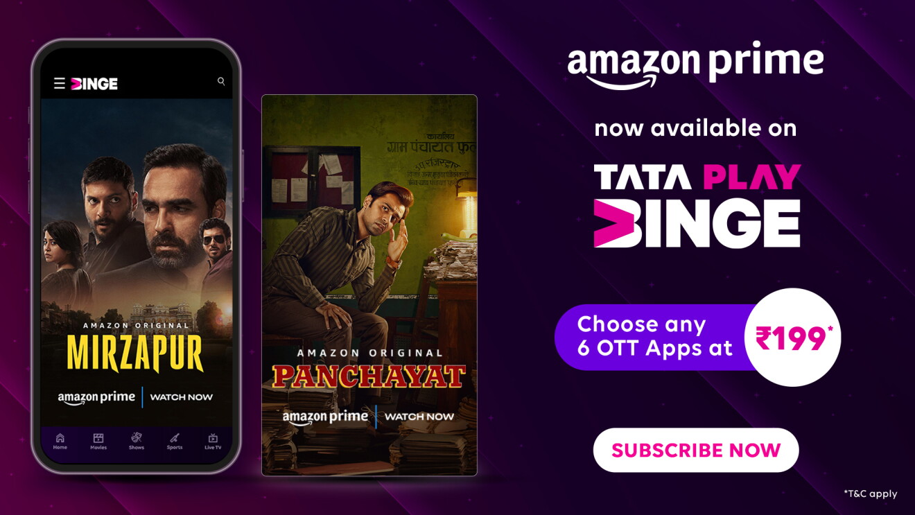 Tata Play and Amazon Prime collaboration to offer Prime benefits to viewers