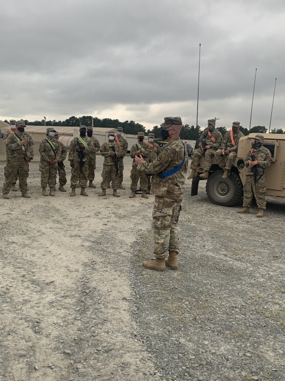 Images of Amazon employees who serve in the military.