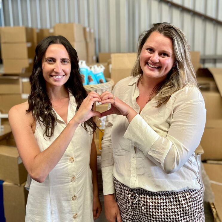 Natalie Sanderson and Priscilla Barletta, co-founders, g’oodles, sold on Amazon Australia