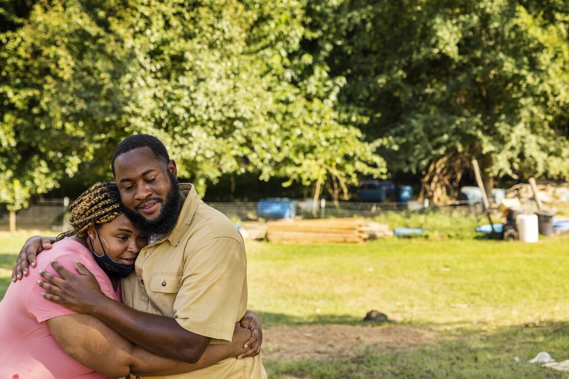 Juwan Page, a man who works at Amazon and also runs his family's multi-generational farm in Mississippi