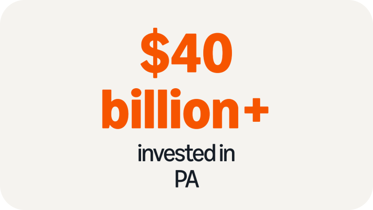 40 billion invested in Pennsylvania