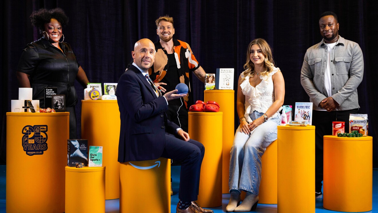 Tom Allen, Sam Thompson, Babatunde Aléshé, Dani Dyer and Judi Love share the top 25 products on Amazon.co.uk