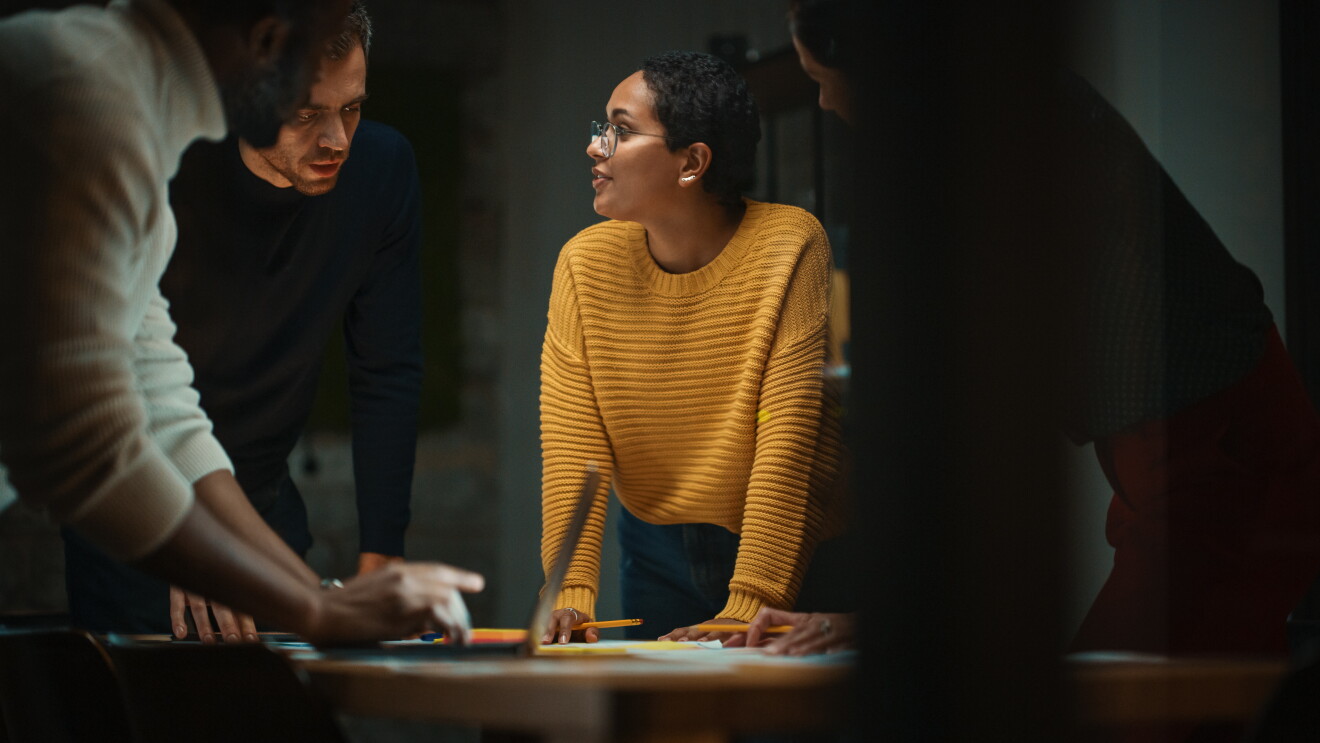 Picture of Diverse Multiethnic Team are Having a Conversation in a Meeting 