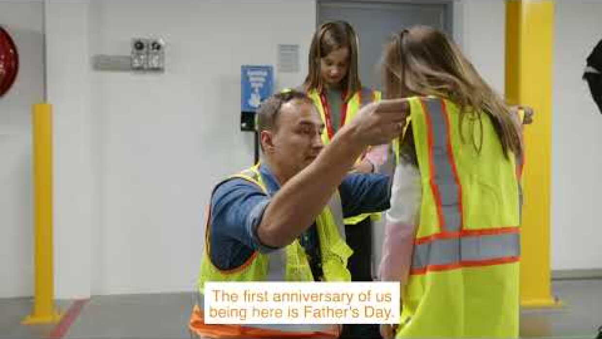 An extra special Father’s Day: toasting the one year anniversary of their family’s move to Australia