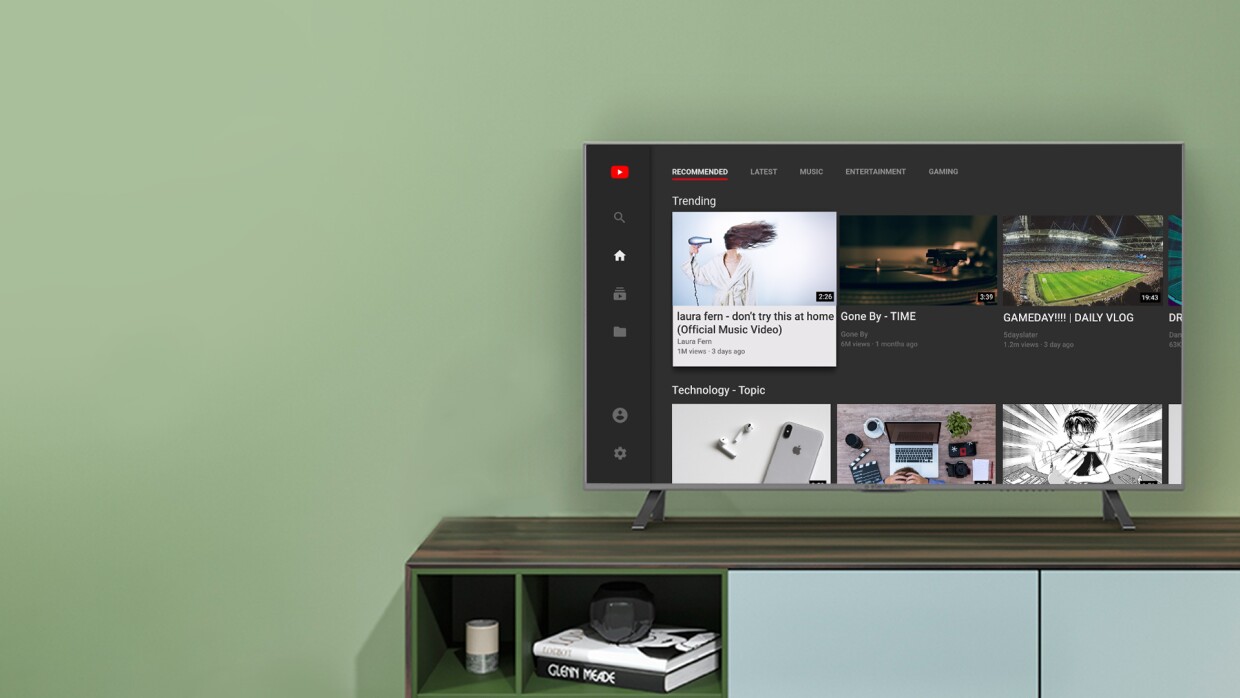 Youtube On Fire TV static background