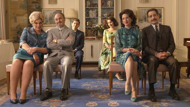 亚马逊原创剧集《了不起的麦瑟尔夫人》中的场景。