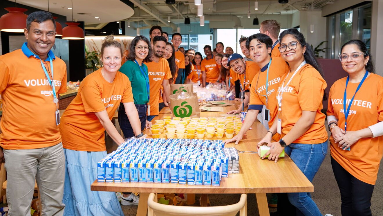 Amazon volunteers Eat-Up Australia