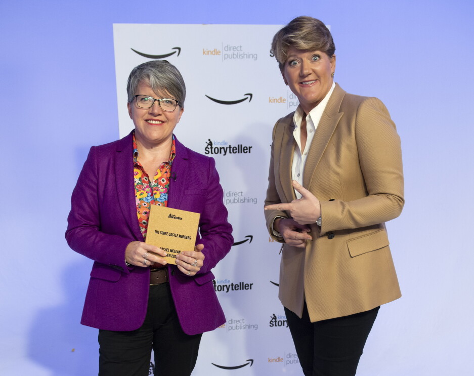 Clare Balding presents award to Rachel McLean