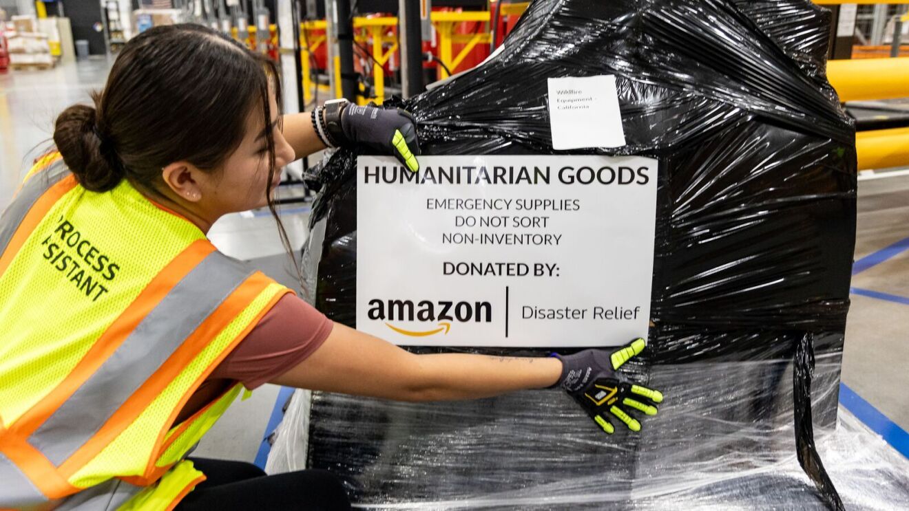 Amazon Wildfire Relief Hub: humanitarian goods and supplies