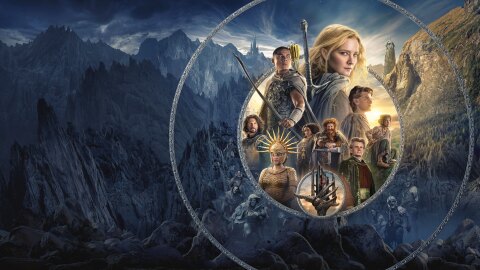 An image of several cast members from season 1 of Amazon's lord of the rings tv series