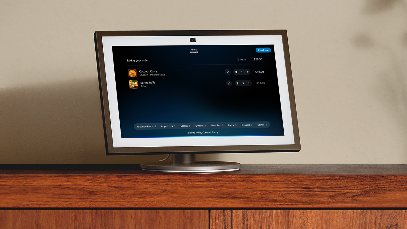 Alexa+ can now order delivery through Grubhub and Uber Eats