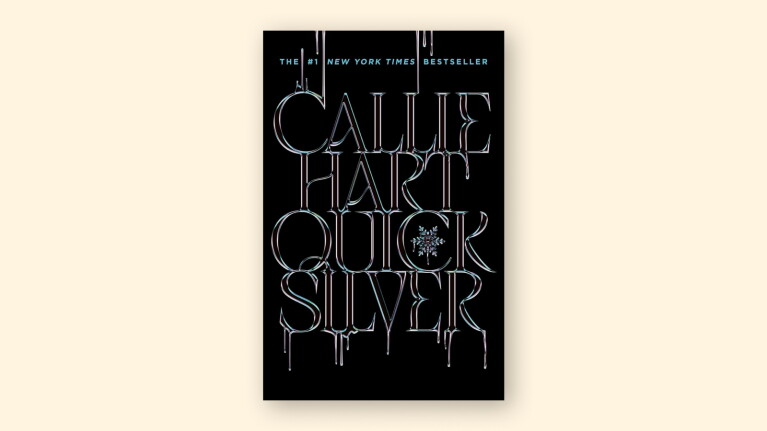 Dark cover of Calie Hart's Quicksilver with silver dripping letters