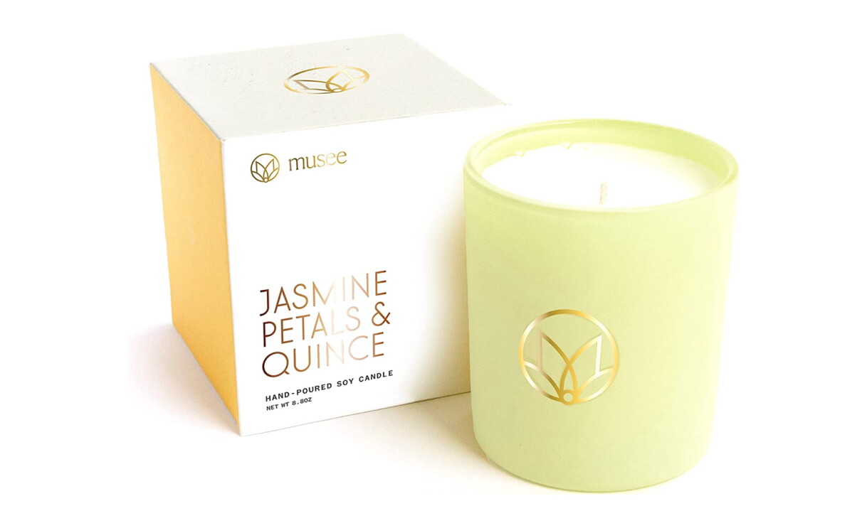 A photo of a Jasmine & Quince Soy Wax Candle made by Musee.