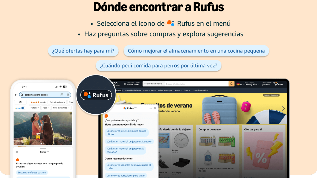 Teléfono con Rufus activado. 