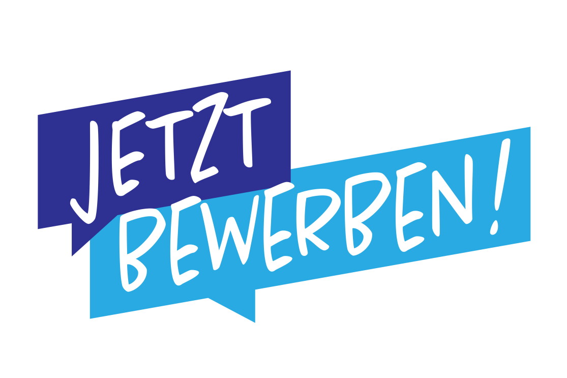 Schriftzug: Jetzt bewerben