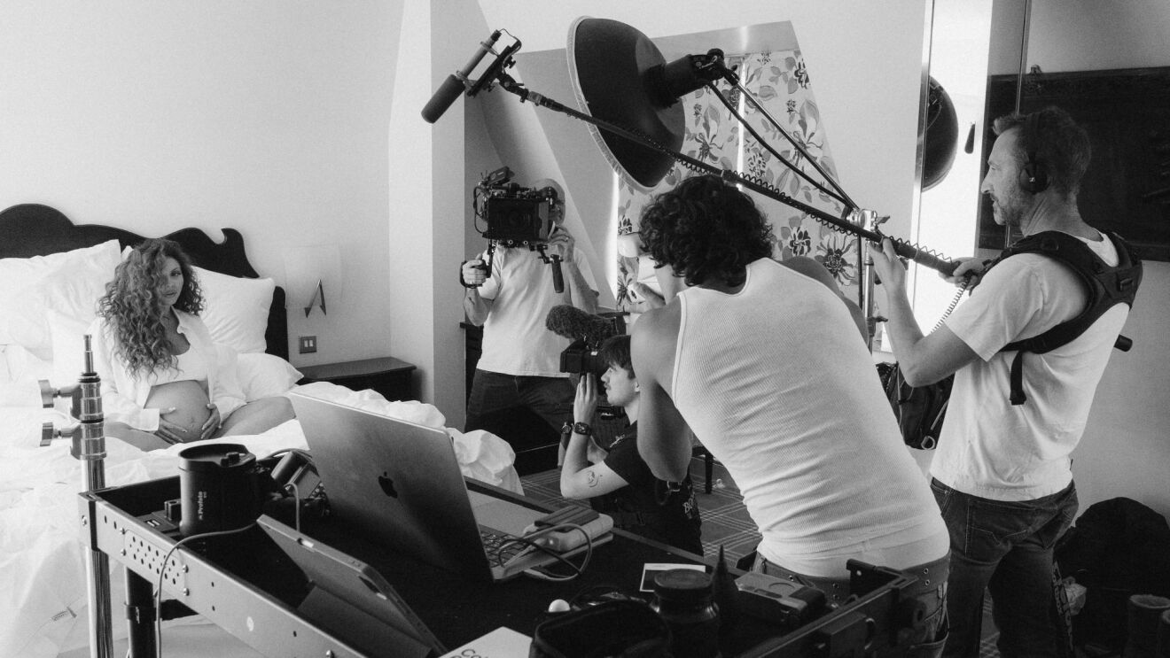 Jesy Nelson with camera crews for her documentary Life After Little Mix