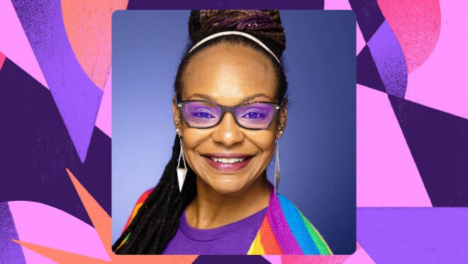 冯·柯林斯在同性恋群体的形象为亚马逊的Glamazon亲和力组+关注事件。