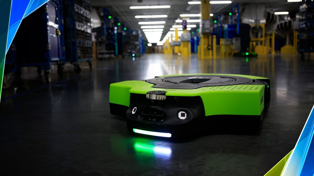 I'm Amazon's first autonomous robot. Follow me around on my typical workday (watercooler break included).