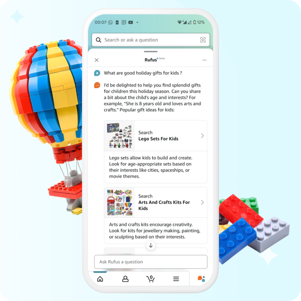 Rufus suggestions on holiday gifts for kids