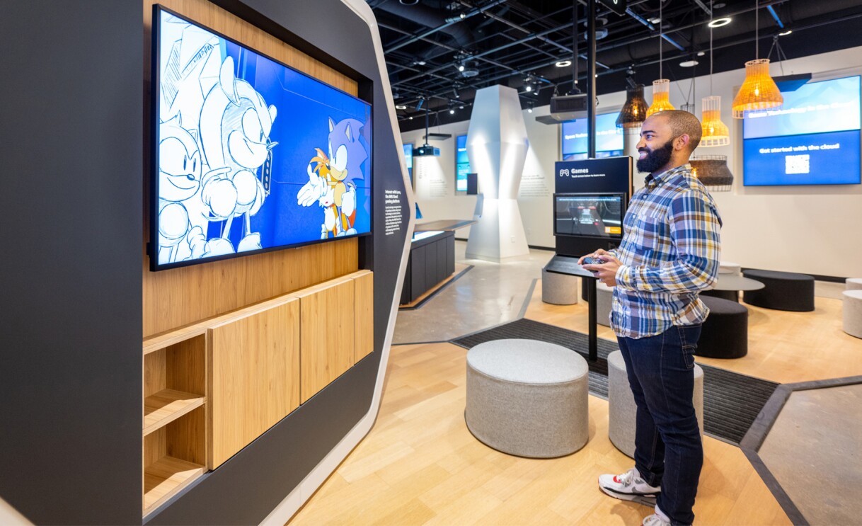 An image from the inside of the skills center