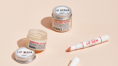 Tubs of lip scrub and lip mask from Singapore vegan brand Handmade Heroes